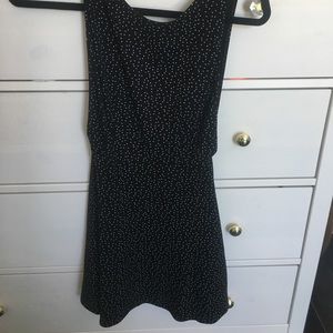 Black and white polka dot dress